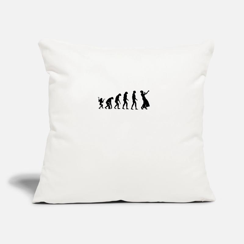 chanteur d'évolution Housse de coussin décorative 45 x 45 cm