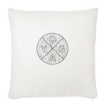 Yoga yoga - Sofakissenbezug 45 x 45 cm - Naturweiß  - Vorne