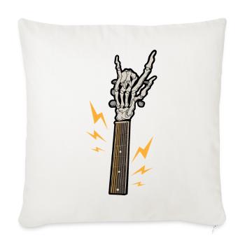 Gitarre Skelett Rock - Sofakissenbezug 45 x 45 cm - Naturweiß  - Vorne