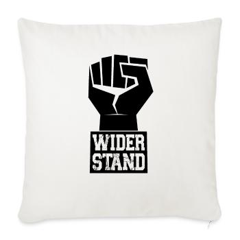 WIDERSTAND DEMO CORONA AUFSTAND - Sofakissenbezug 45 x 45 cm - Naturweiß  - Vorne
