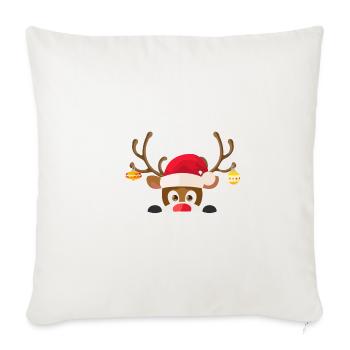 shirt de Noël - Housse de coussin décorative 45 x 45 cm - blanc nature - Devant