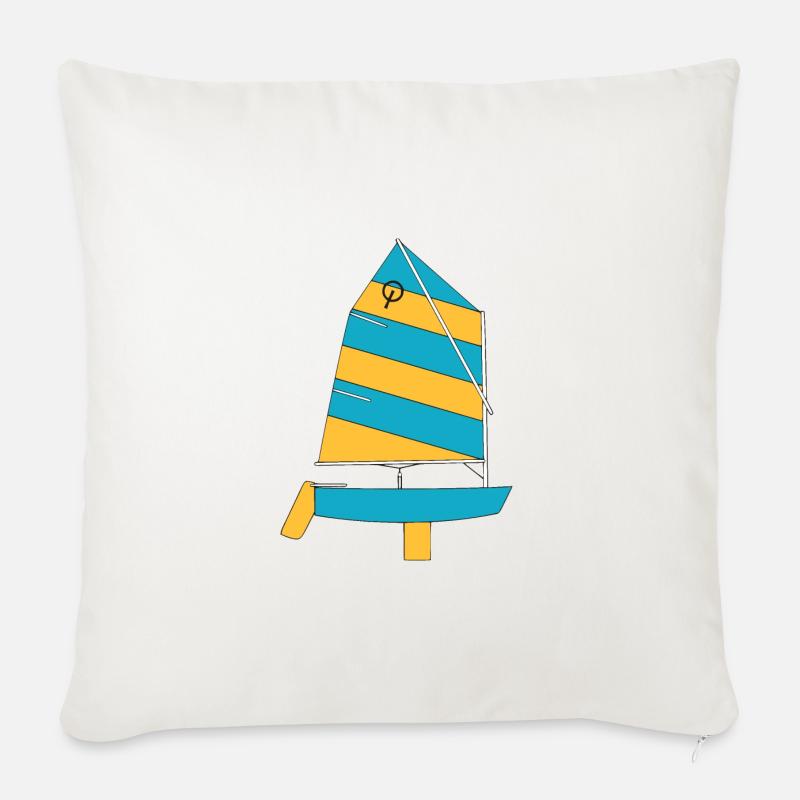 Optimist - Sofakissenbezug 45 x 45 cm - Naturweiß 