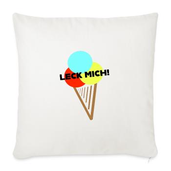 Ach, Leck mich! - Sofakissenbezug 45 x 45 cm - Naturweiß  - Vorne