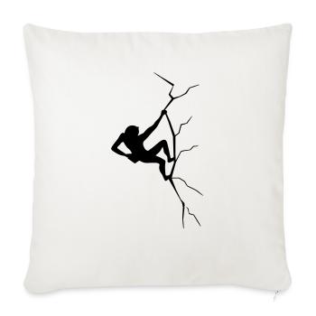 crack climbing - Sofa pillowcase 17,3'' x 17,3'' (45 x 45 cm) - natural white - Front