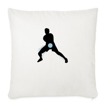 Libero only pain, no fame - Sofa pillowcase 17,3'' x 17,3'' (45 x 45 cm) - natural white - Front