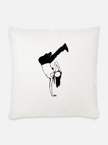 sportlich - Sofakissenbezug 45 x 45 cm - Naturweiß 