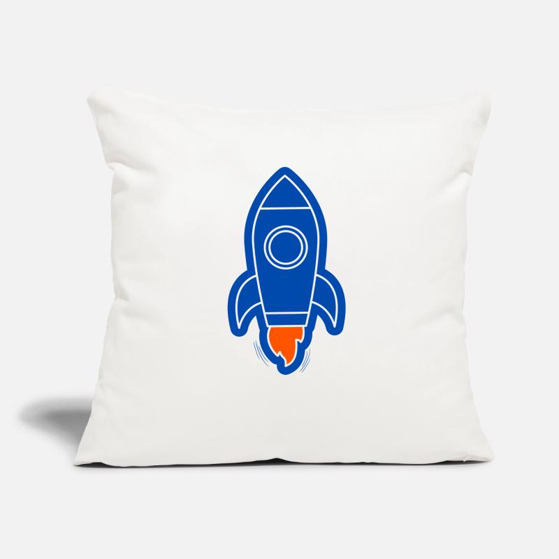 fusée spatiale Housse de coussin décorative 45 x 45 cm
