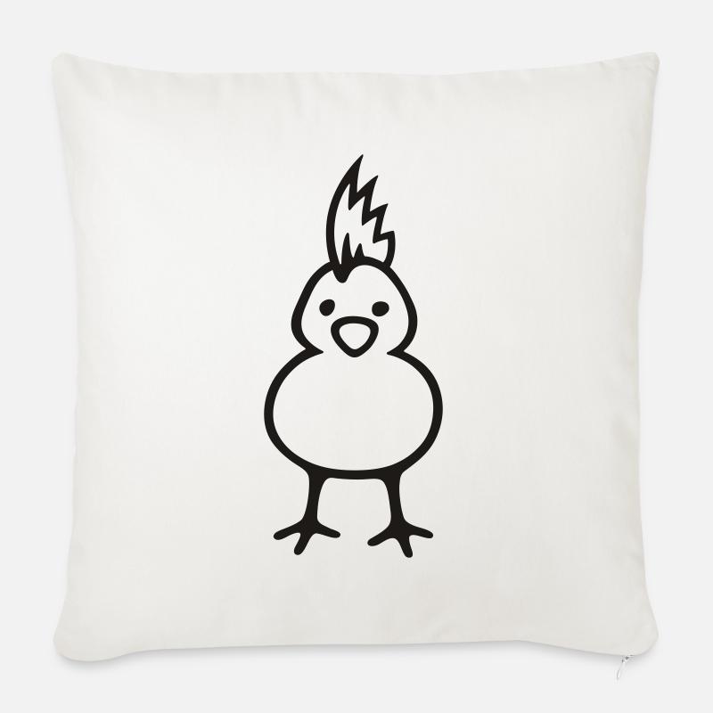 Punk Chick - Sofakissenbezug 45 x 45 cm - Naturweiß