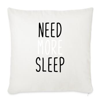 Schlaf. Schlafen. Geschenk. Geschenkidee - Housse de coussin décorative 45 x 45 cm - blanc nature - Devant