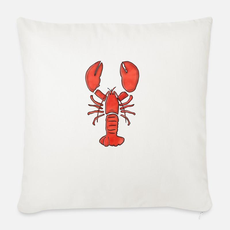Hummer bild grafik - Sofakissenbezug 45 x 45 cm - Naturweiß 