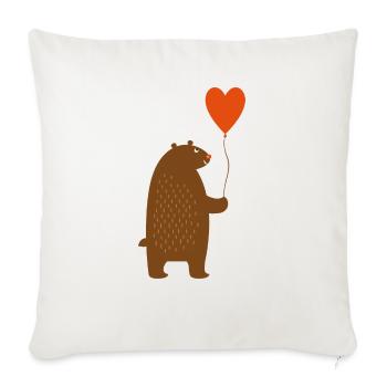 Wildtiere - Sofakissenbezug 45 x 45 cm - Naturweiß  - Vorne