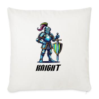 ritter comic - Sofakissenbezug 45 x 45 cm - Naturweiß  - Vorne