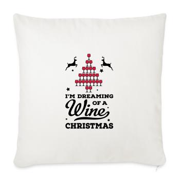 Weihnachten - Sofakissenbezug 45 x 45 cm - Naturweiß  - Vorne