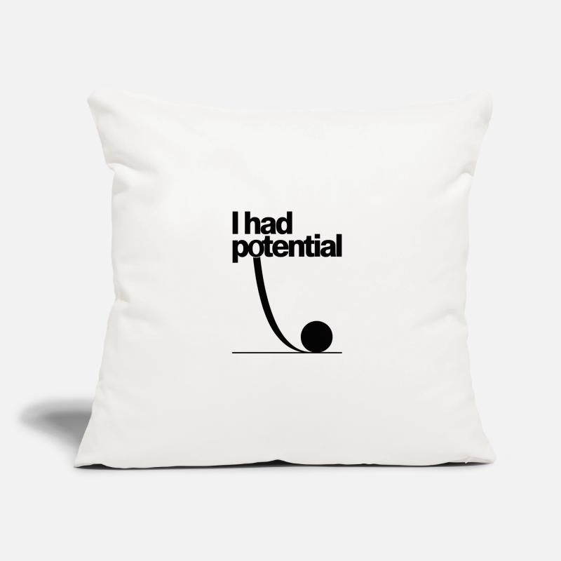 I Had Potential: Potential Graphics Math Gag Sofa pillowcase 17,3'' x 17,3'' (45 x 45 cm)