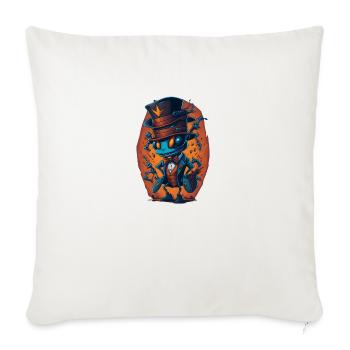 Ant with Hat Funny - Sofa pillowcase 17,3'' x 17,3'' (45 x 45 cm) - natural white - Front