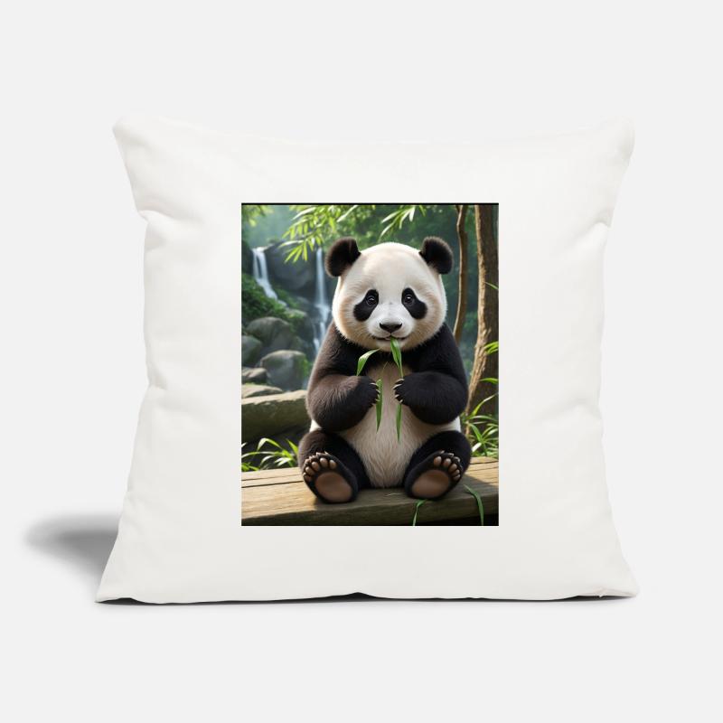 Conception Panda Housse de coussin décorative 45 x 45 cm
