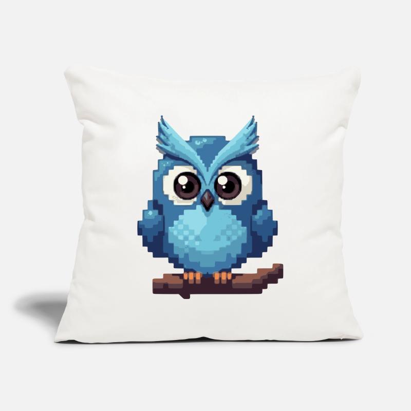 Pixel Eule – Retro 8-Bit Style Sofakissenbezug 45 x 45 cm