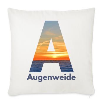 Augenweide - Wortschätze, vergessene Wörter - Sofakissenbezug 45 x 45 cm - Naturweiß  - Vorne