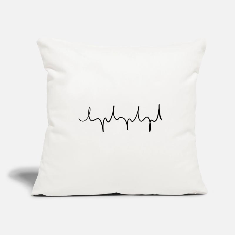 line pointed wavy stroke Sofa pillowcase 17,3'' x 17,3'' (45 x 45 cm)