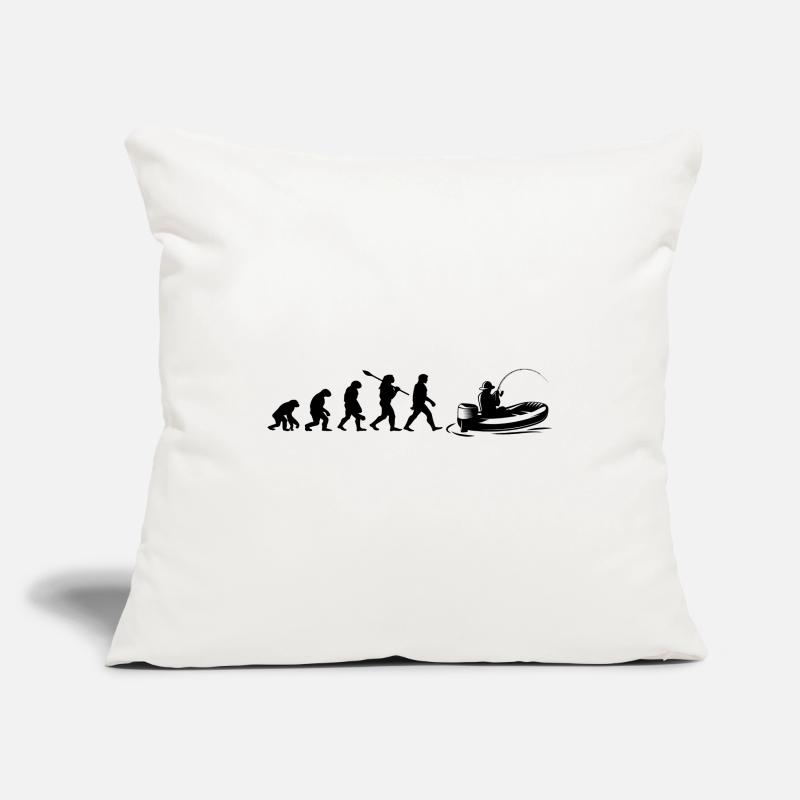 Evolution Fischerboot | Fischer Geschenk Sofakissenbezug 45 x 45 cm