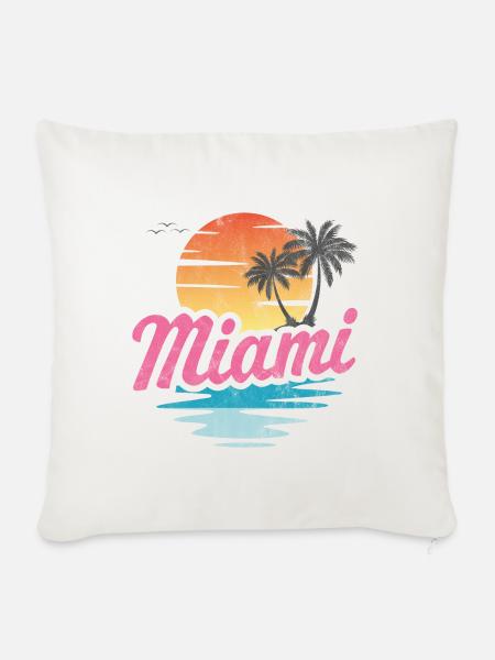 Miami - Sofakissenbezug 45 x 45 cm - Naturweiß