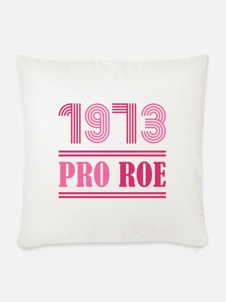 1973 Pro Roe - Sofakissenbezug 45 x 45 cm - Naturweiß