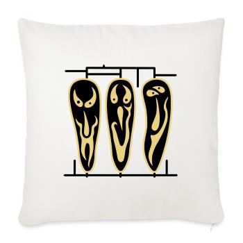 Good impression. Illusion of charisma. - Sofa pillowcase 17,3'' x 17,3'' (45 x 45 cm) - natural white - Front