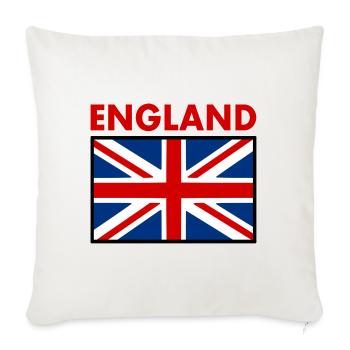 angleterre - Housse de coussin décorative 45 x 45 cm - blanc nature - Devant
