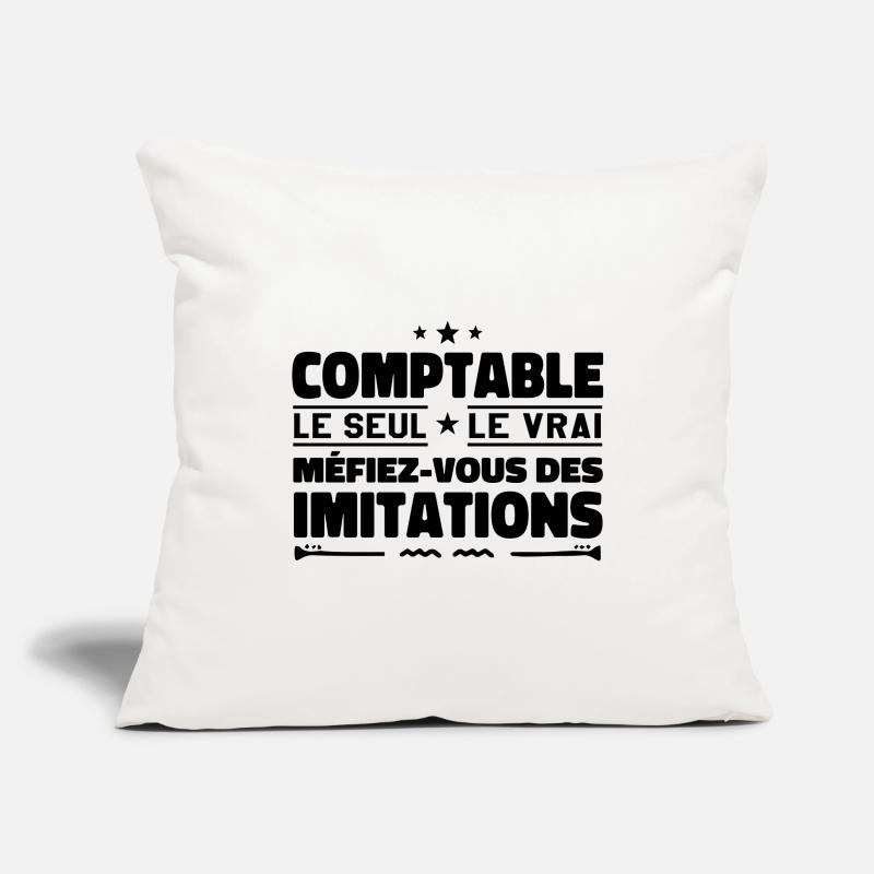 Comptable le seul. Comptable le vrai. Comptable Housse de coussin décorative 45 x 45 cm