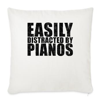 Pianist Geschenk - Sofakissenbezug 45 x 45 cm - Naturweiß  - Vorne