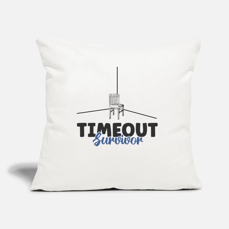I Survived Timeout Funny Timeout Corner Survivor Sofa pillowcase 17,3'' x 17,3'' (45 x 45 cm)