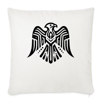 Falke Indianer-Tierkreis - Sofakissenbezug 45 x 45 cm - Naturweiß  - Vorne