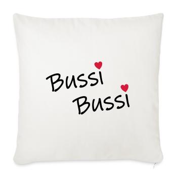 Bussi Bussi - Sofakissenbezug 45 x 45 cm - Naturweiß  - Vorne
