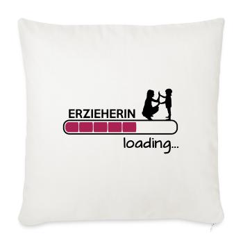 Erzieherin loading - Ausbildung - Sofakissenbezug 45 x 45 cm - Naturweiß  - Vorne