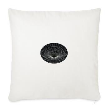 Vortex Grid Wormhole - Sofa pillowcase 17,3'' x 17,3'' (45 x 45 cm) - natural white - Front