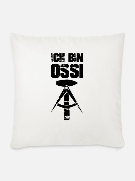 ich bin ossi - Sofakissenbezug 45 x 45 cm - Naturweiß 