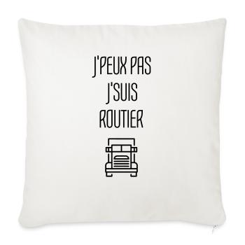 Trucker LKW Fahrer Routier Truck Camion Transport - Sofa pillowcase 17,3'' x 17,3'' (45 x 45 cm) - natural white - Front