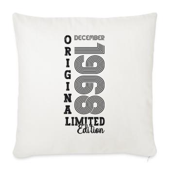 Original December 1968 54th Birthday Gift - Sofa pillowcase 17,3'' x 17,3'' (45 x 45 cm) - natural white - Front