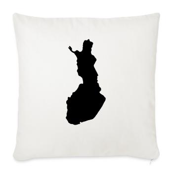 Finnland - Sofakissenbezug 45 x 45 cm - Naturweiß  - Vorne