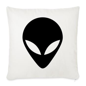 alien - Sofa pillowcase 17,3'' x 17,3'' (45 x 45 cm) - natural white - Front