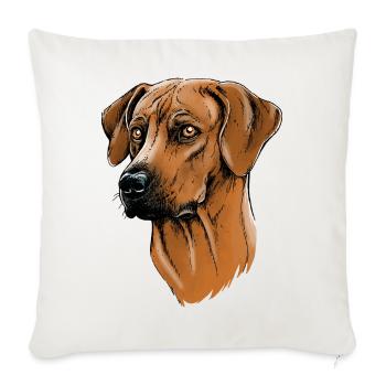 Rhodesian Ridgeback - Sofakissenbezug 45 x 45 cm - Naturweiß  - Vorne