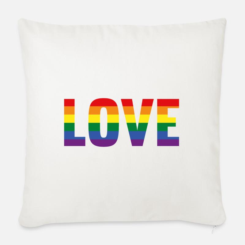 LOVE Pride Vol.1 2022 - Sofakissenbezug 45 x 45 cm - Naturweiß 