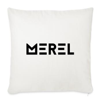 Vorname Merel - Sofakissenbezug 45 x 45 cm - Naturweiß  - Vorne