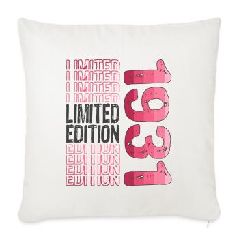 Limited Edition Since 1931 Birthday Vintage 1931 - Sofa pillowcase 17,3'' x 17,3'' (45 x 45 cm) - natural white - Front