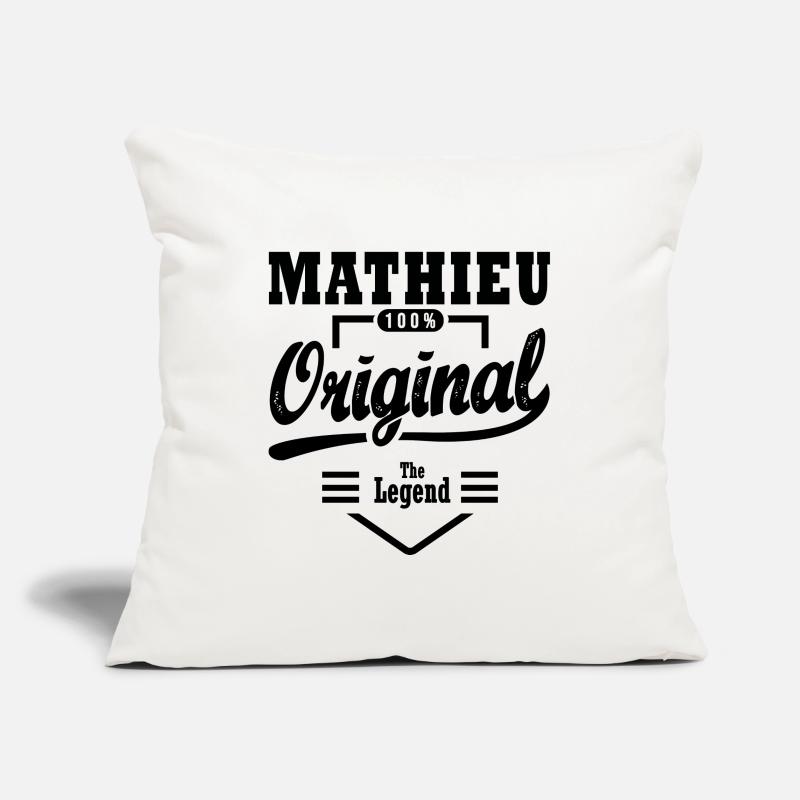 MATHIEU personalized gift first name Mathieu Sofa pillowcase 17,3'' x 17,3'' (45 x 45 cm)