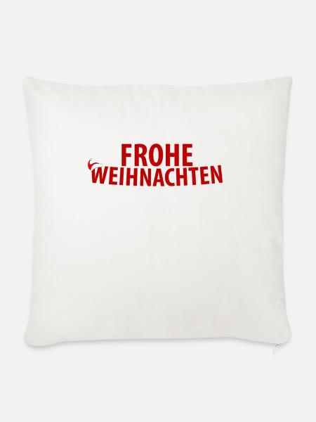 Weihnachtlich - Sofakissenbezug 45 x 45 cm - Naturweiß 