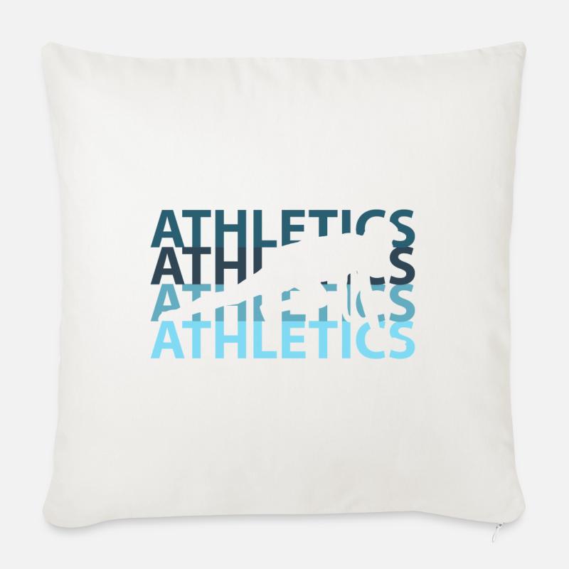 Athlet - Sofakissenbezug 45 x 45 cm - Naturweiß 