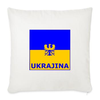 Die Ukraine - Housse de coussin décorative 45 x 45 cm - blanc nature - Devant