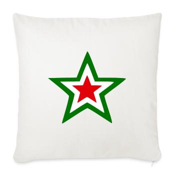 Star d’Italie - Housse de coussin décorative 45 x 45 cm - blanc nature - Devant