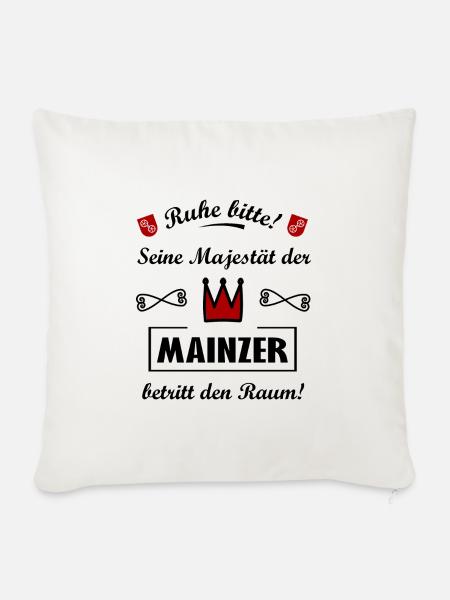 Herr aus Mainz - Sofakissenbezug 45 x 45 cm - Naturweiß